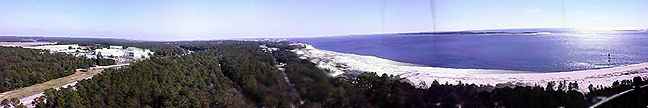 Panoramic view from the Pensacola Lighthouse